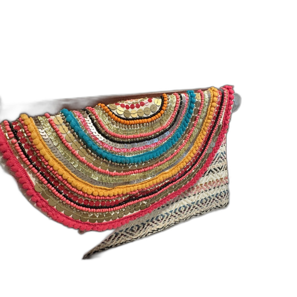 America and Beyond Envelope-style Bohemian Clutch/purse